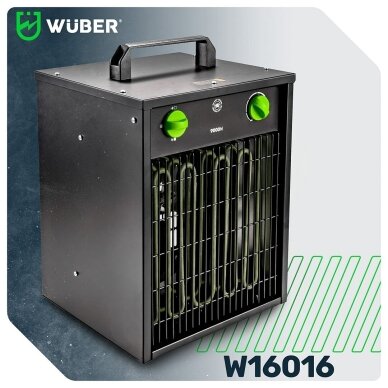 Elektrinis šildytuvas su termostatu 9kW WUBER 400V 3 Elektrinis šildytuvas su termostatu 9kW WUBER 400V 3