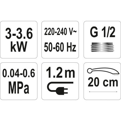 Elektrinis momentinis vandens šildytuvas / maišytuvas | 3000W | STROKKUR-3 3