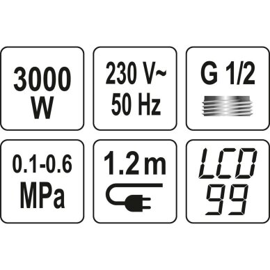 Elektrinis vandens šildytuvas / maišytuvas | LCD | KATLA-1   75921 2