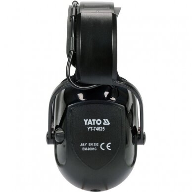 Elektroninės triukšmo ausinės su išmania klausos apsaugos sistema 28 dB YATO 2