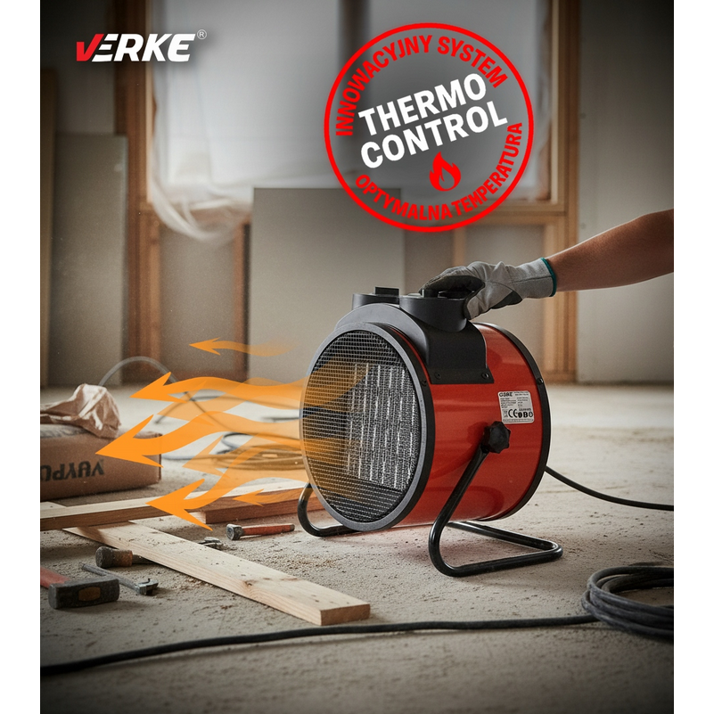 Elektrinis šildytuvas 3,5kW Keramikinis Verke V80069 12