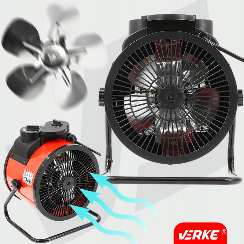 Elektrinis šildytuvas 3,5kW Keramikinis Verke V80069 13