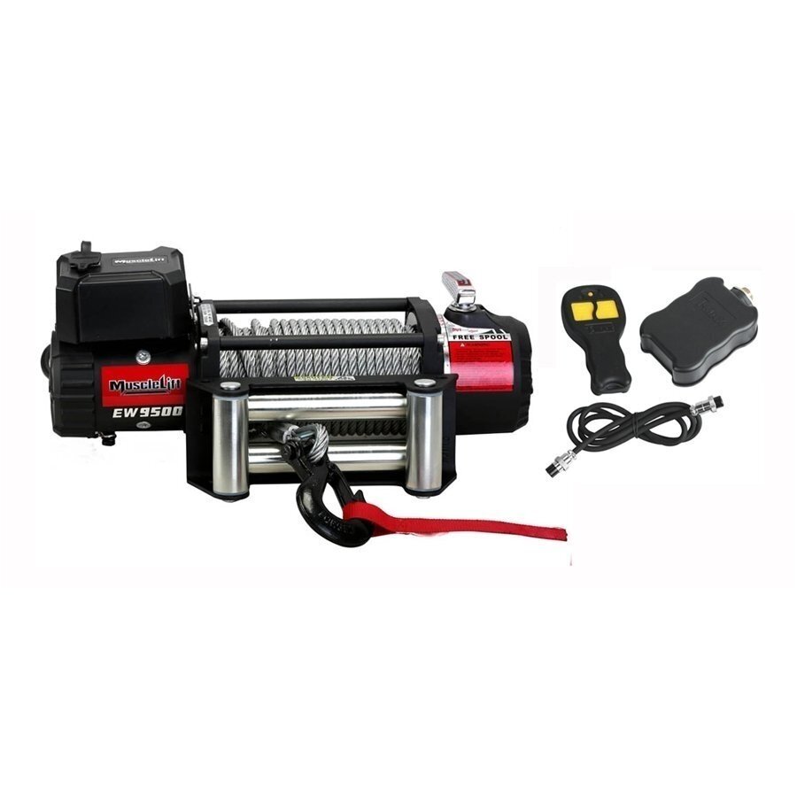 Elektrinė gervė (MUSCLE LIFT) 12V 9500LBS/4315KG, (Radio valdymas) Elektrinė gervė (MUSCLE LIFT) 12V 9500LBS/4315KG, (Radio valdymas)