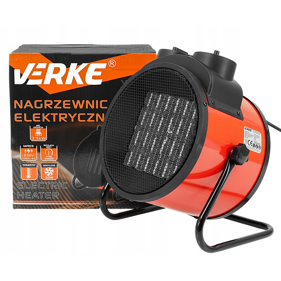 Elektrinis šildytuvas 3,5kW Keramikinis Verke V80069 6