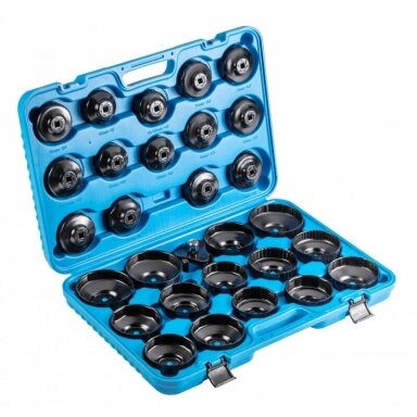 Tepalo filtro lėkštelių komplektas 65-120mm, 30 vnt. HOGERT HT8G307 Tepalo filtro lėkštelių komplektas 65-120mm, 30 vnt. HOGERT HT8G307