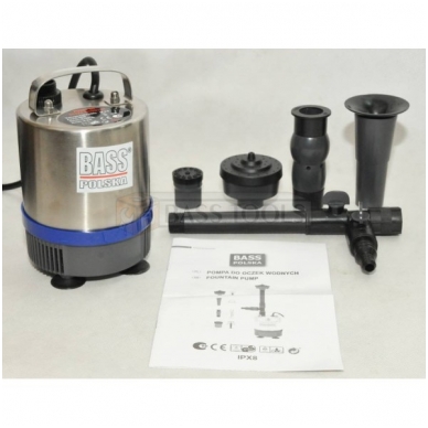 Fontano siurblys 50W su 4 antgaliais 1 Fontano siurblys 50W su 4 antgaliais 1