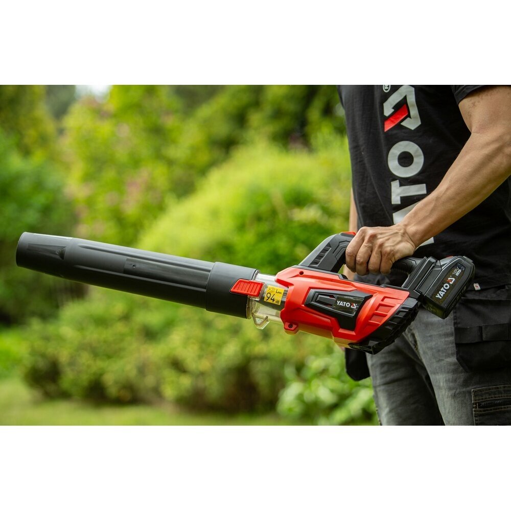 Galingas akumuliatorinis lapų pūstuvas 18V 4,0Ah su Turbo režimu YATO YT-85176 2 Galingas akumuliatorinis lapų pūstuvas 18V 4,0Ah su Turbo režimu YATO YT-85176 2