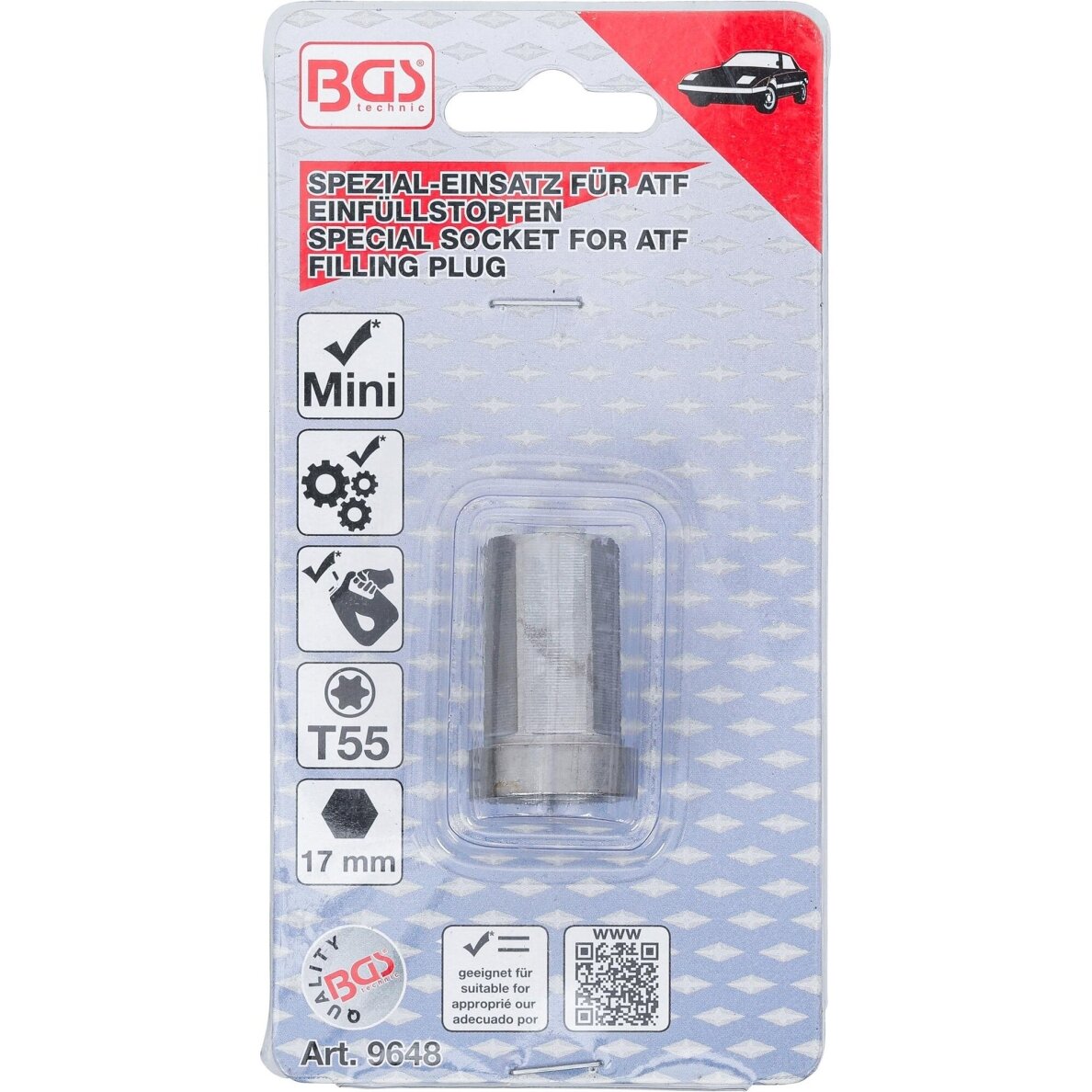 Galvutė ATF filtro kamščiui | T-Star (Torx) T55 | MINI BGS 4