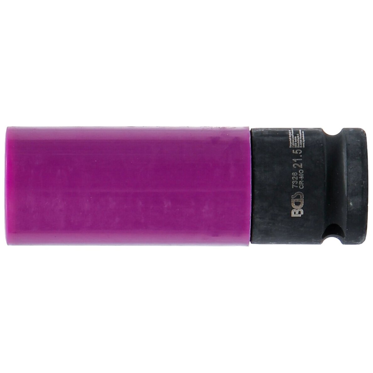 Galvutė smūginė ilga plonasienė | su plastikine apsauga | 12,5 mm (1/2") | 21.5 mm BGS 3