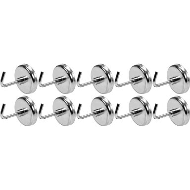 Galingi magnetiniai kabliukai 10vnt. – YATO YT-08690 Galingi magnetiniai kabliukai 10vnt. – YATO YT-08690