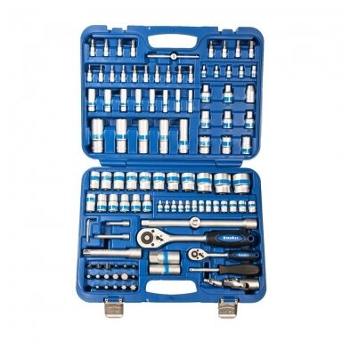 Galvučių ir antgalių rinkinys 1/4"+1/2" 108vnt. KingRoy Galvučių ir antgalių rinkinys 1/4"+1/2" 108vnt. KingRoy