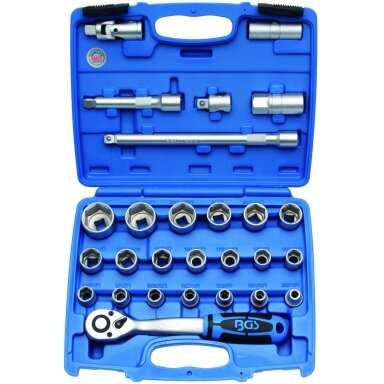 Galvučių komplektas 1/2", 8-32 mm, 27vnt.