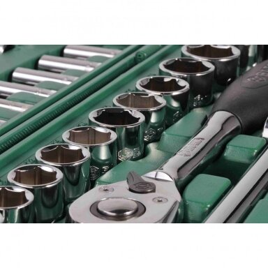 Galvučių rinkinys 1/4" + 1/2" 88 vnt.