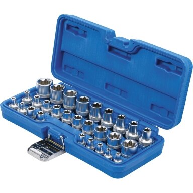 Galvučių rinkinys E-Tipas | 6.3 mm (1/4") / 12.5 mm (1/2") | | E4 - E24 | 28 vnt.