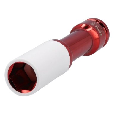 Galvutė smūginė ilga plonasienė prailginta | 150 mm | su plastikine apsauga | 12,7 mm (1/2") | 21 mm YATO Galvutė smūginė ilga plonasienė prailginta | 150 mm | su plastikine apsauga | 12,7 mm (1/2") | 21 mm YATO