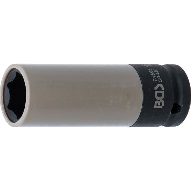 Galvutė smūginė ilga plonasienė | su plastikine apsauga | 12,5 mm (1/2") | 18.5 mm BGS Galvutė smūginė ilga plonasienė | su plastikine apsauga | 12,5 mm (1/2") | 18.5 mm BGS
