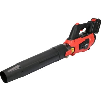 Galingas akumuliatorinis lapų pūstuvas 18V 4,0Ah su Turbo režimu YATO YT-85176 Galingas akumuliatorinis lapų pūstuvas 18V 4,0Ah su Turbo režimu YATO YT-85176