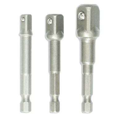 Galvučiu adapteriu komplektas 3 vnt.: 1/2", 1/4", 3/8" Galvučiu adapteriu komplektas 3 vnt.: 1/2", 1/4", 3/8"
