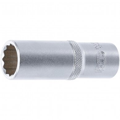 Galvute 12 kampų ilga 12,5 mm (1/2") 18 mm Galvute 12 kampų ilga 12,5 mm (1/2") 18 mm