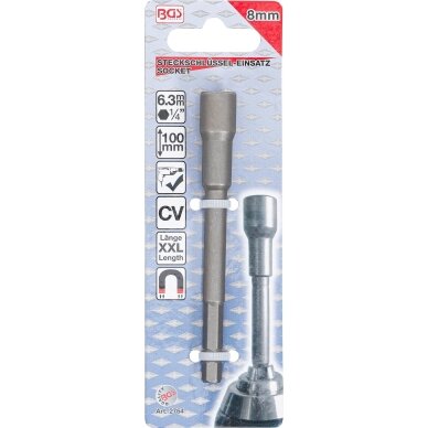 Galvutė 1/4" (6,3 mm) – 8 mm antgalis grąžtams ir suktuvams | 2764 3