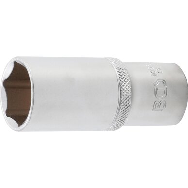 Galvutė šešiakampė ilga | 12,5 mm (1/2") | 24 mm (10564) Galvutė šešiakampė ilga | 12,5 mm (1/2") | 24 mm (10564)