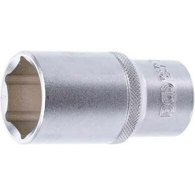 Galvutė šešiakampė ilga | 12,5 mm (1/2") | 30 mm 1 Galvutė šešiakampė ilga | 12,5 mm (1/2") | 30 mm 1