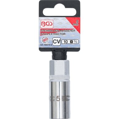 Galvutė smeigėm išsukti 12,5 mm (1/2") 5 mm 65515-5 BGS Technic 1 Galvutė smeigėm išsukti 12,5 mm (1/2") 5 mm 65515-5 BGS Technic 1