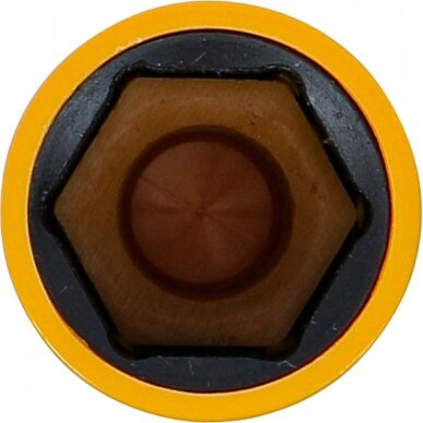 Galvutė smūginė ilga plonasienė | su plastikine apsauga | 12,5 mm (1/2") | 19.5 mm BGS 2