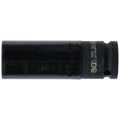 Galvutė smūginė ilga plonasienė | su plastikine apsauga | 12,5 mm (1/2") | 20.5 mm BGS 3