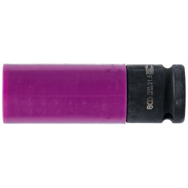Galvutė smūginė ilga plonasienė | su plastikine apsauga | 12,5 mm (1/2") | 21.5 mm BGS 3