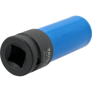 Galvutė smūginė ilga plonasienė | su plastikine apsauga | 12,7 mm (1/2") | 17 mm YATO 2