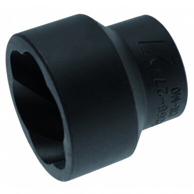 Galvutė sugadintiems varžtams ir veržlėms 27mm, sraigtinis ištraukiklis 1/2" BGS 5268-27 1 Galvutė sugadintiems varžtams ir veržlėms 27mm, sraigtinis ištraukiklis 1/2" BGS 5268-27 1