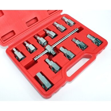 Galvutės alyvos nuleidimo kamščiams | 12 vnt. ESSEN TOOLS 2 Galvutės alyvos nuleidimo kamščiams | 12 vnt. ESSEN TOOLS 2