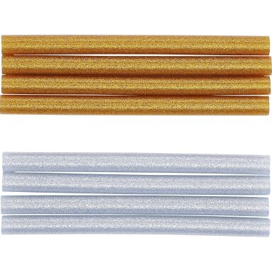 Klijų lazdelės auksinės ir sidabrinės spalvos Ø11mm x 150mm, 8vnt. Kraftman 80848