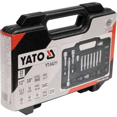 Generatoriaus remonto įrankių komplektas 22vnt. YATO YT-04211 Generatoriaus remonto įrankių komplektas 22vnt. YATO YT-04211