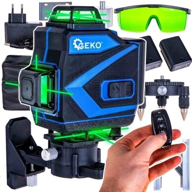 Geko 4D žalias lazerinis gulsčiukas 40 m Geko 4D žalias lazerinis gulsčiukas 40 m