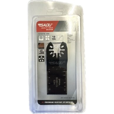Geležtė medžiui SADU 35x40mm HSC 18TPI 1 Geležtė medžiui SADU 35x40mm HSC 18TPI 1
