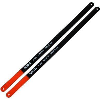 Pjūkleliai rankiniam metalo pjūklui 300mm 2vnt. Bi-Metal YATO YT-3461 1 Pjūkleliai rankiniam metalo pjūklui 300mm 2vnt. Bi-Metal YATO YT-3461 1