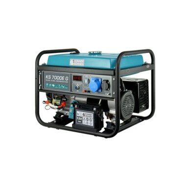 Generatorius benzininis/ dujinis 5500W, KS 7000E G, KÖNNER & SÖHNEN 3 Generatorius benzininis/ dujinis 5500W, KS 7000E G, KÖNNER & SÖHNEN 3