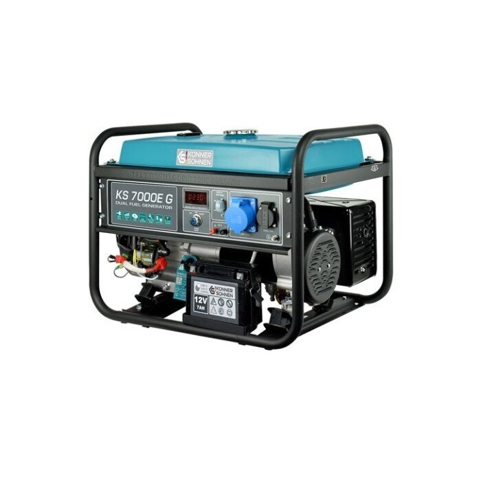 Generatorius benzininis/ dujinis 5500W, KS 7000E G, KÖNNER & SÖHNEN 3 Generatorius benzininis/ dujinis 5500W, KS 7000E G, KÖNNER & SÖHNEN 3