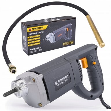 Giluminis betono vibratorius 1250W Powermat PM-WDB-1250M Giluminis betono vibratorius 1250W Powermat PM-WDB-1250M