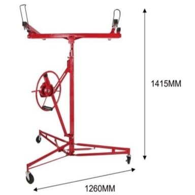 Gipso kartono skydų keltuvas Heavy Duty Gipso kartono skydų keltuvas Heavy Duty