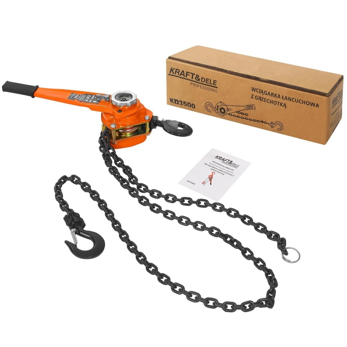 Grandininė gervė su svirtimi 1500 kg, 3 m – Kraftdele KD3500 6