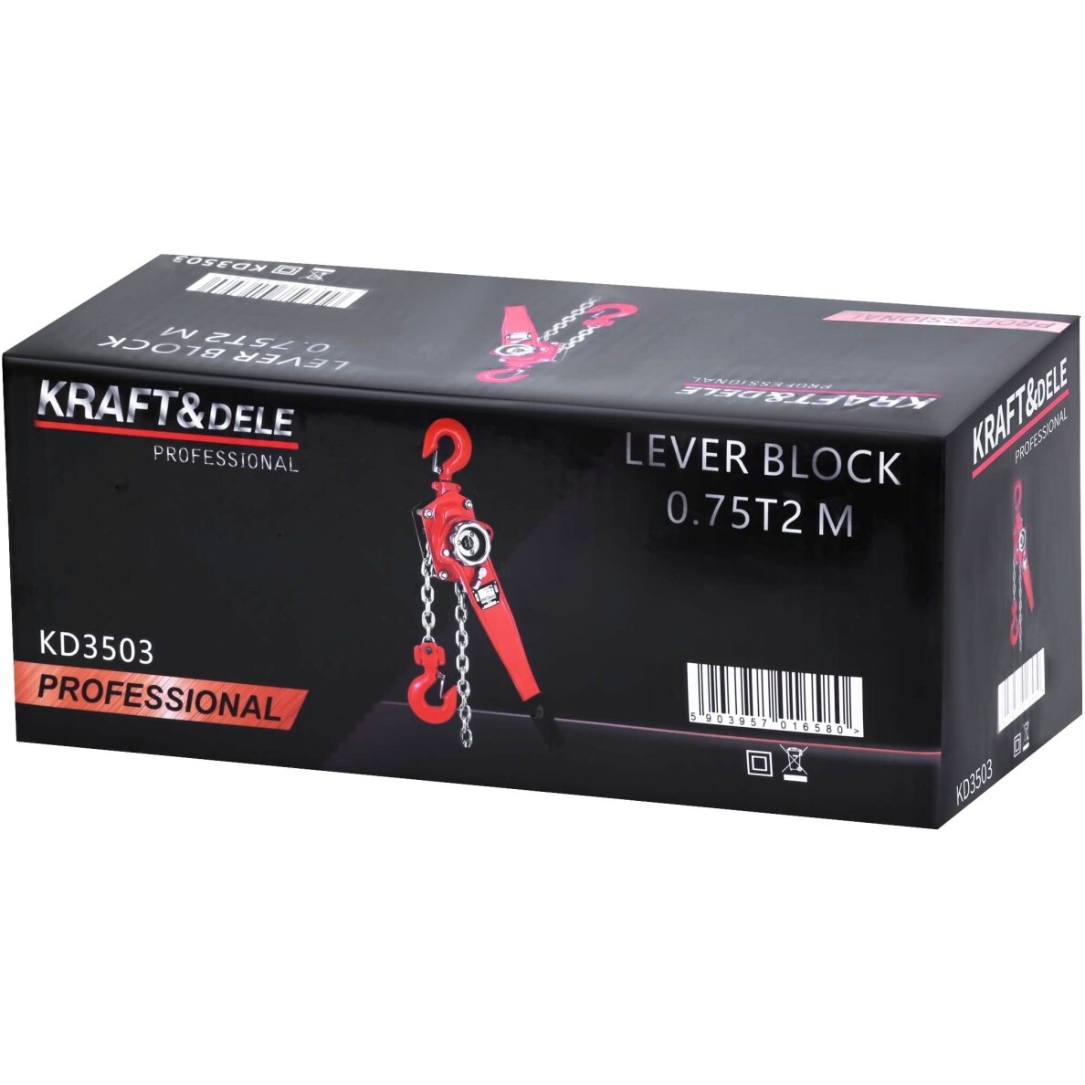 Grandininė gervė su svirtimi 750 kg, 2 m – Kraftdele KD3503 11