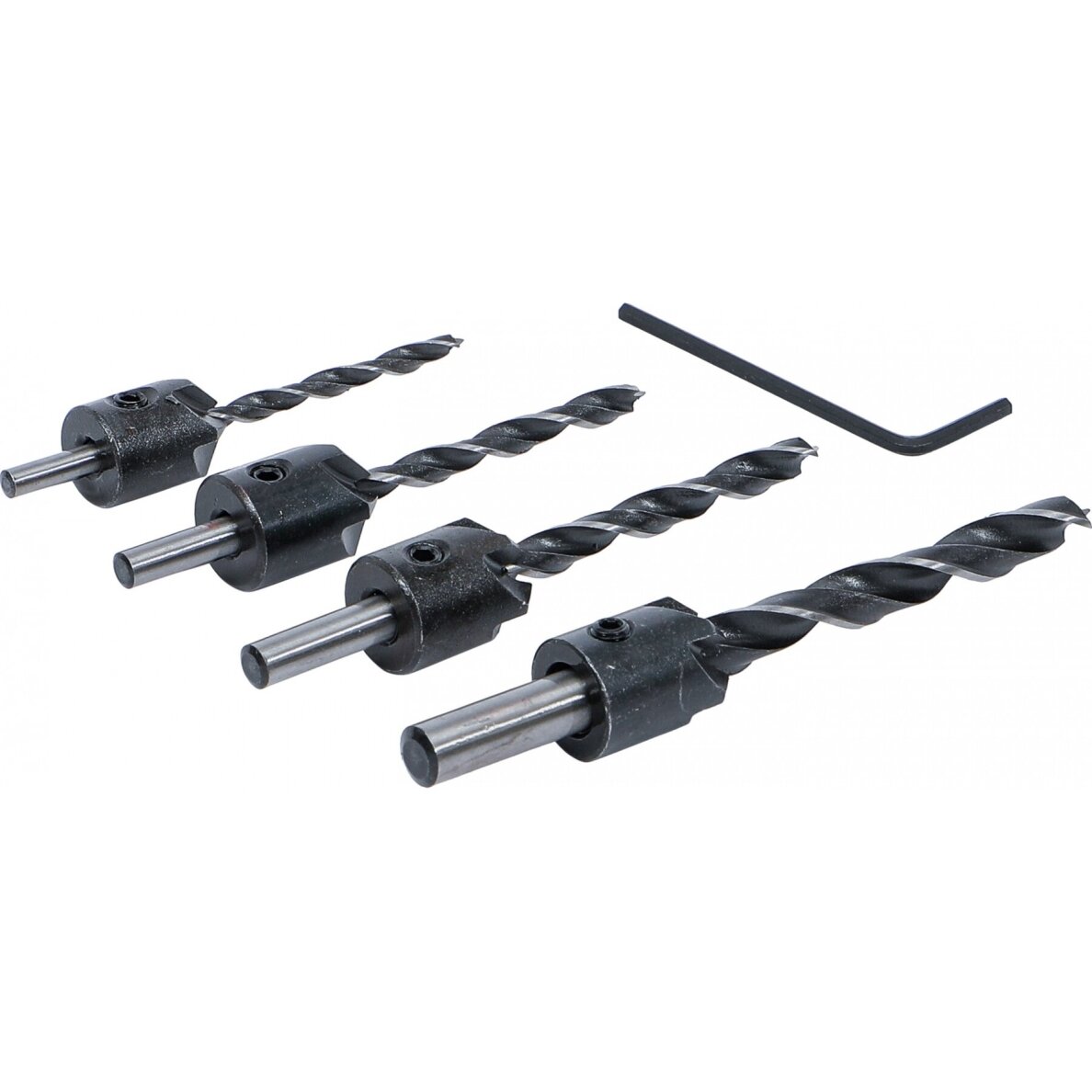 Grąžtai frezos medžiui | 4 vnt | 4-5-6-8 mm BGS Grąžtai frezos medžiui | 4 vnt | 4-5-6-8 mm BGS