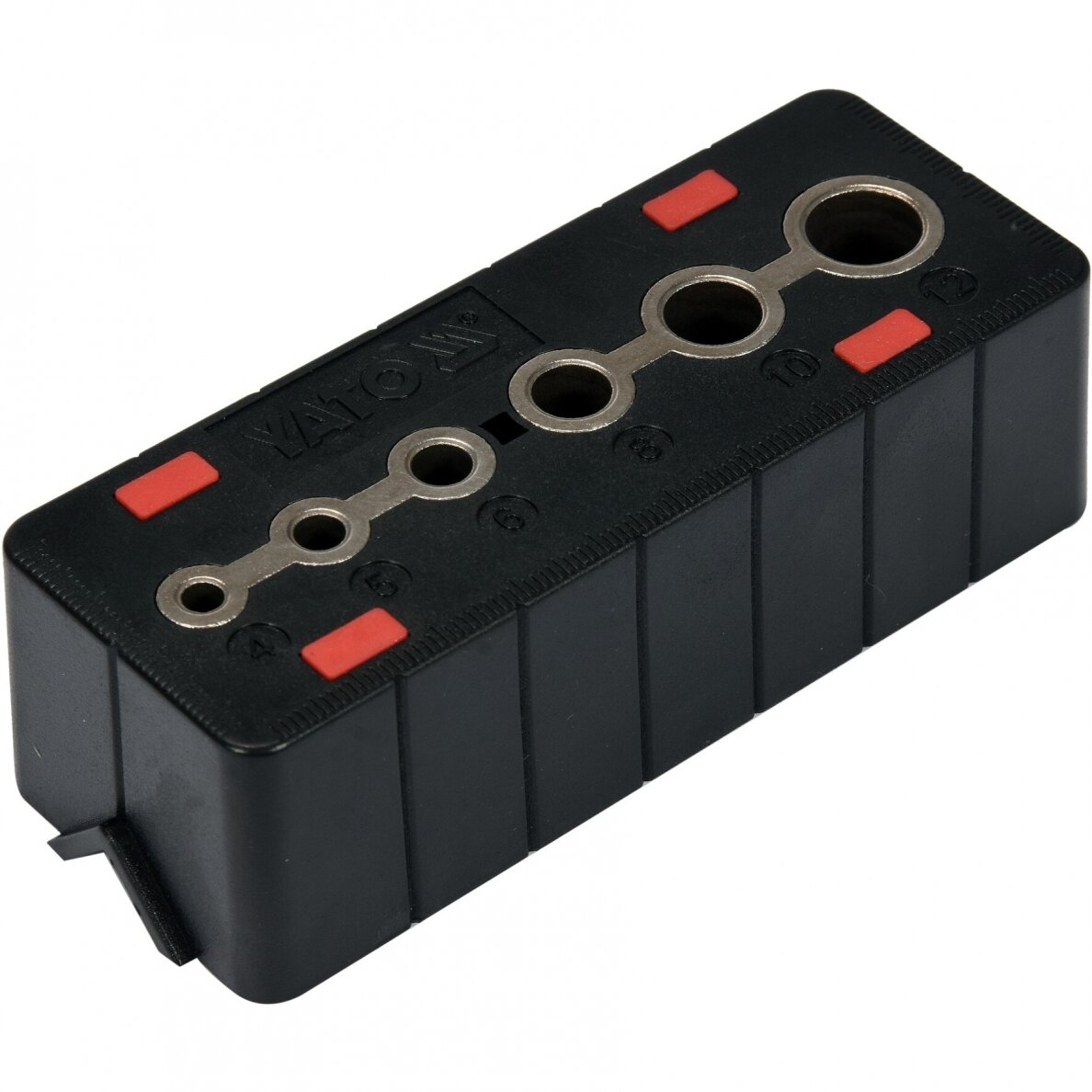 Grąžto gidas, šablonas su rankena 4, 5, 6, 8, 10 ir 12 mm YATO YT-39700 Grąžto gidas, šablonas su rankena 4, 5, 6, 8, 10 ir 12 mm YATO YT-39700