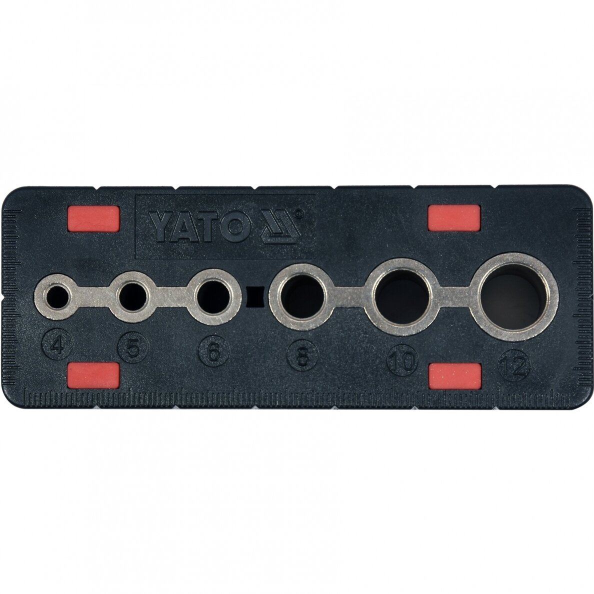 Grąžto gidas, šablonas su rankena 4, 5, 6, 8, 10 ir 12 mm YATO YT-39700 1 Grąžto gidas, šablonas su rankena 4, 5, 6, 8, 10 ir 12 mm YATO YT-39700 1