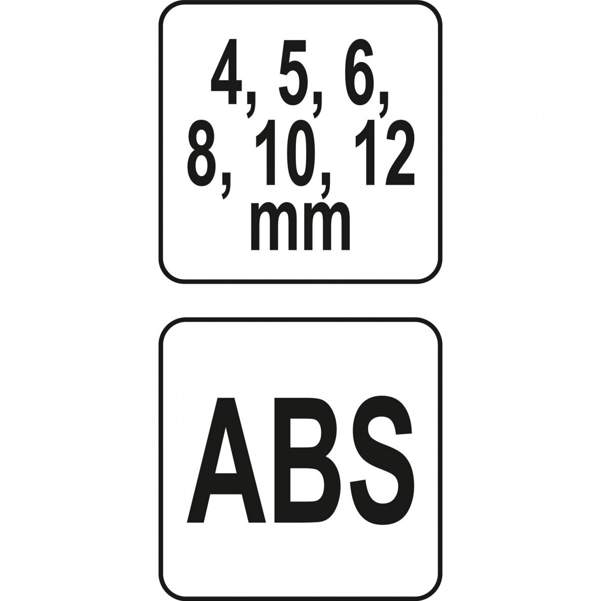 Grąžto gidas, šablonas su rankena 4, 5, 6, 8, 10 ir 12 mm YATO YT-39700 3 Grąžto gidas, šablonas su rankena 4, 5, 6, 8, 10 ir 12 mm YATO YT-39700 3