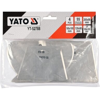 Gramdiklių rinkinys nerūdijančio plieno 4vnt. YATO YT-52788 Gramdiklių rinkinys nerūdijančio plieno 4vnt. YATO YT-52788