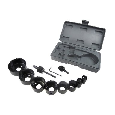 Grąžtų karūnų rinkinys medžiui | 19-64 mm | 11 vnt. VOREL
